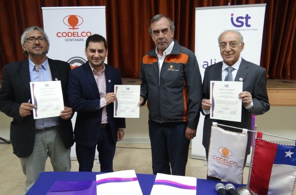 IST firma convenio de colaboración de CPHS con Codelco