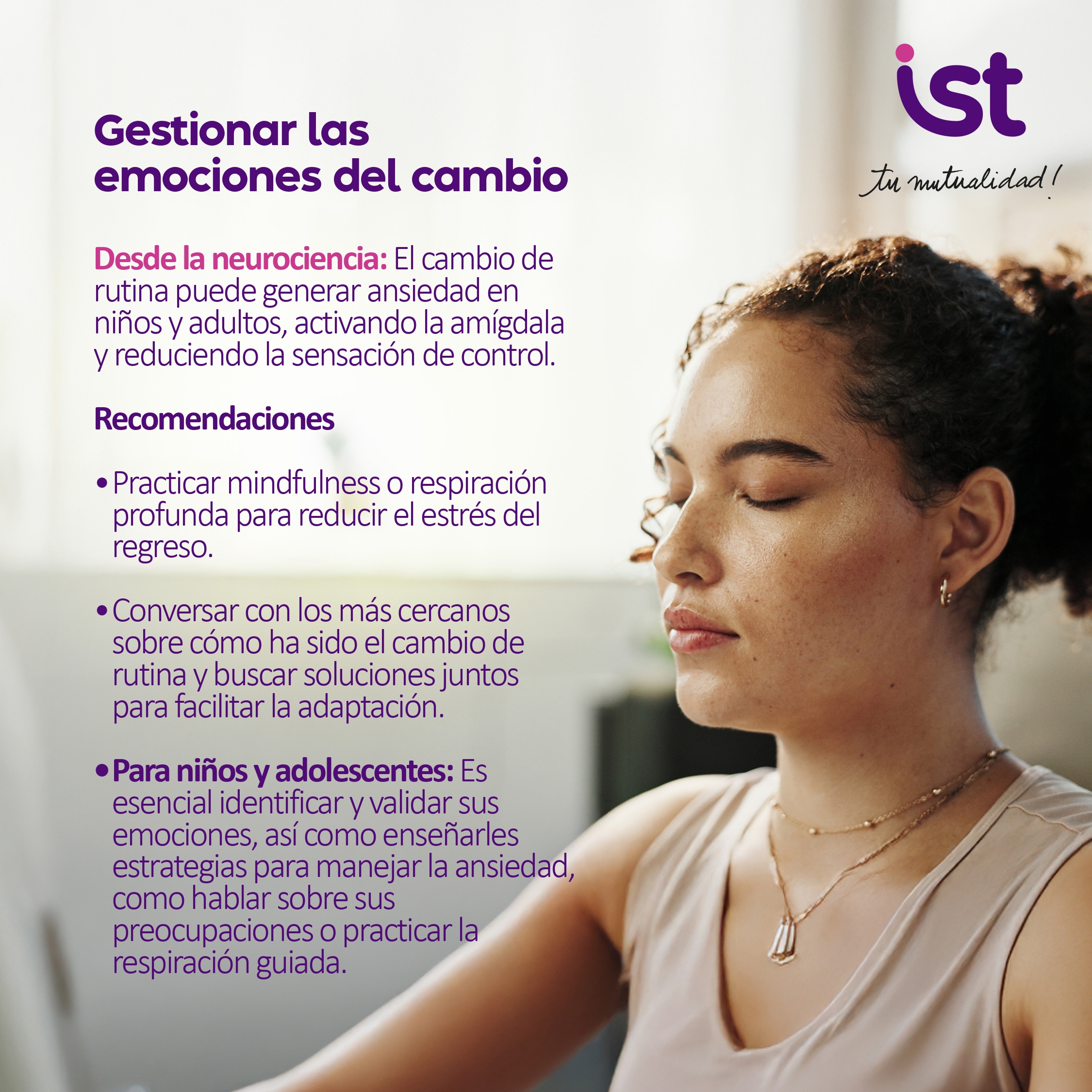 Recomendaciones IST vuelta a Marzo 