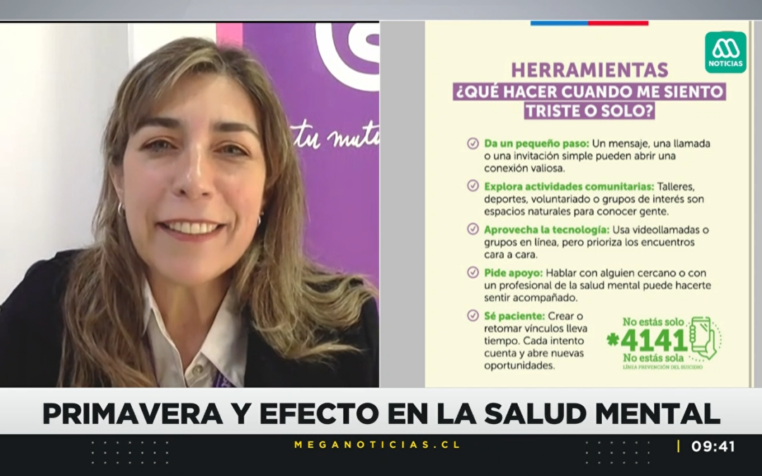 Día Mundial de la Prevención del Suicidio: Estuvimos en Meganoticias hablando sobre salud mental
